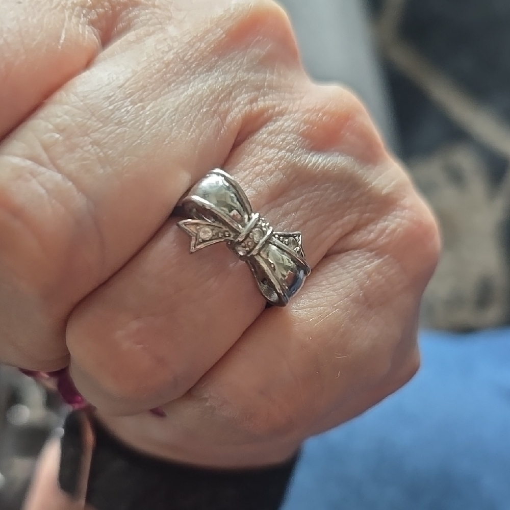 Silver Bow Ring